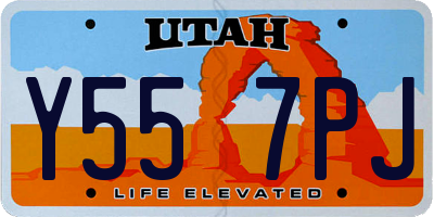 UT license plate Y557PJ