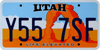 UT license plate Y557SF
