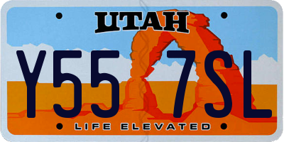 UT license plate Y557SL