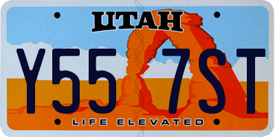 UT license plate Y557ST