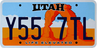UT license plate Y557TL