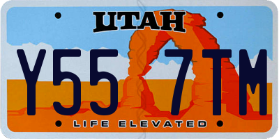 UT license plate Y557TM