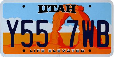 UT license plate Y557WB