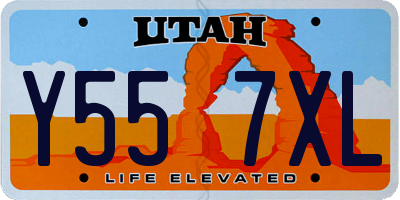 UT license plate Y557XL