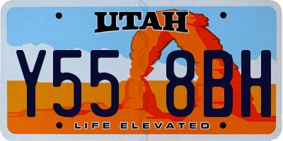 UT license plate Y558BH