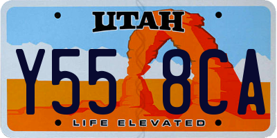 UT license plate Y558CA