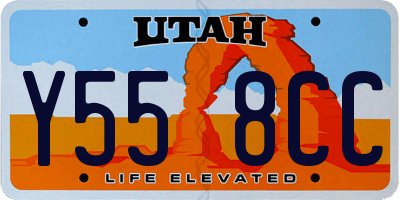 UT license plate Y558CC