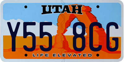 UT license plate Y558CG