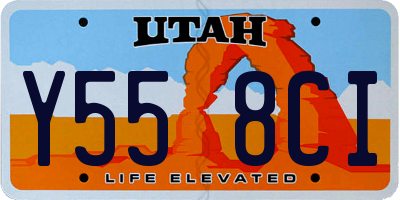 UT license plate Y558CI