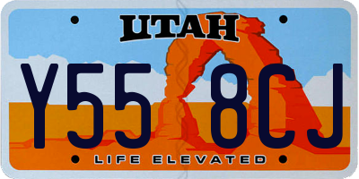 UT license plate Y558CJ