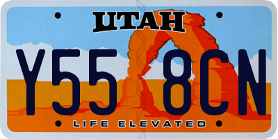 UT license plate Y558CN
