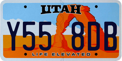 UT license plate Y558DB