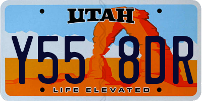 UT license plate Y558DR