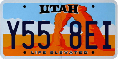 UT license plate Y558EI