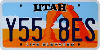 UT license plate Y558ES