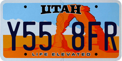 UT license plate Y558FR