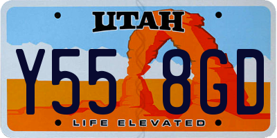 UT license plate Y558GD