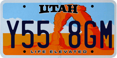 UT license plate Y558GM