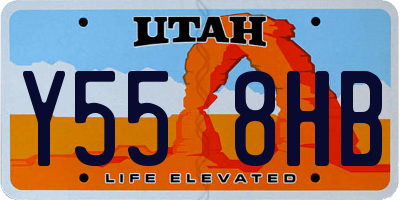 UT license plate Y558HB