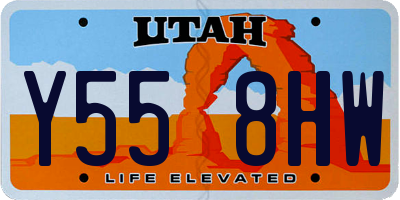 UT license plate Y558HW
