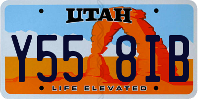 UT license plate Y558IB