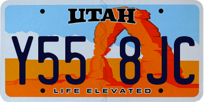 UT license plate Y558JC