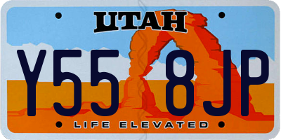 UT license plate Y558JP