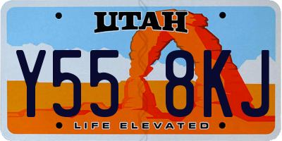 UT license plate Y558KJ