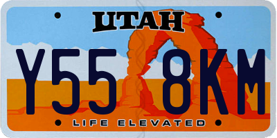 UT license plate Y558KM