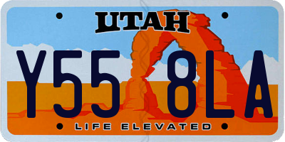 UT license plate Y558LA