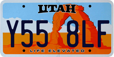 UT license plate Y558LF