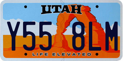 UT license plate Y558LM