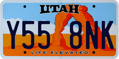 UT license plate Y558NK