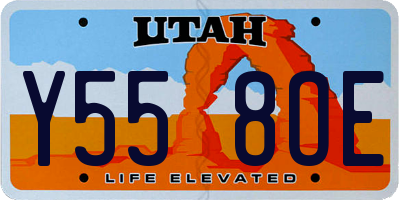 UT license plate Y558OE