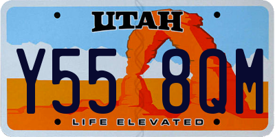 UT license plate Y558QM