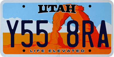 UT license plate Y558RA