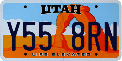UT license plate Y558RN