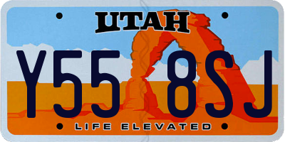 UT license plate Y558SJ
