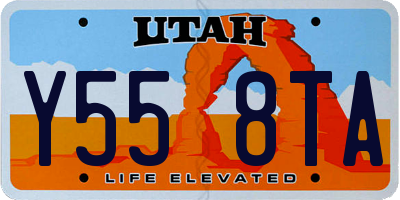 UT license plate Y558TA
