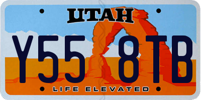 UT license plate Y558TB
