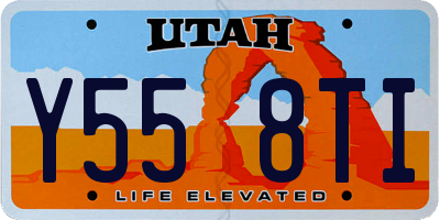 UT license plate Y558TI