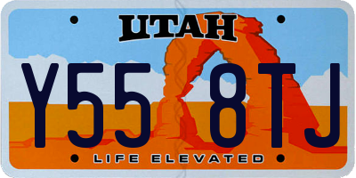 UT license plate Y558TJ