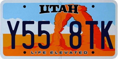UT license plate Y558TK