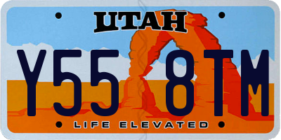 UT license plate Y558TM