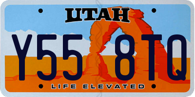 UT license plate Y558TQ