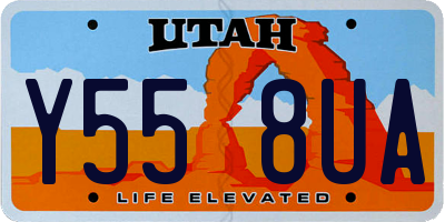UT license plate Y558UA