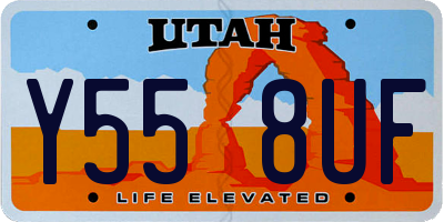 UT license plate Y558UF