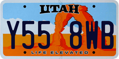 UT license plate Y558WB