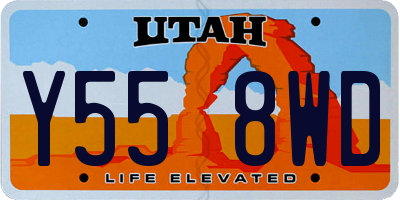 UT license plate Y558WD