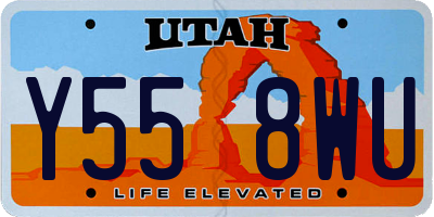 UT license plate Y558WU